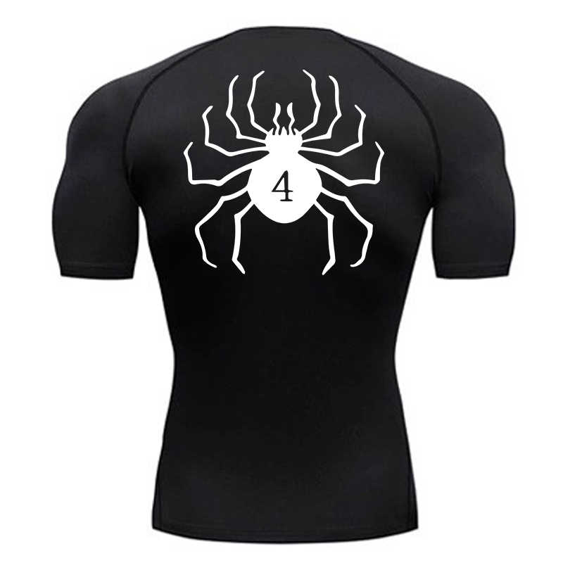 قمصان ضغط مطبوعة على شكل عنكبو - مراجعة Base Layer Top وسعره